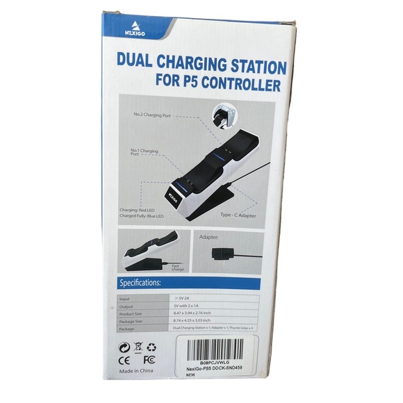 PS5 NEW Dual Charging Station By Nexigo Controller Dock fast charge game accesso - Picture 3 of 11